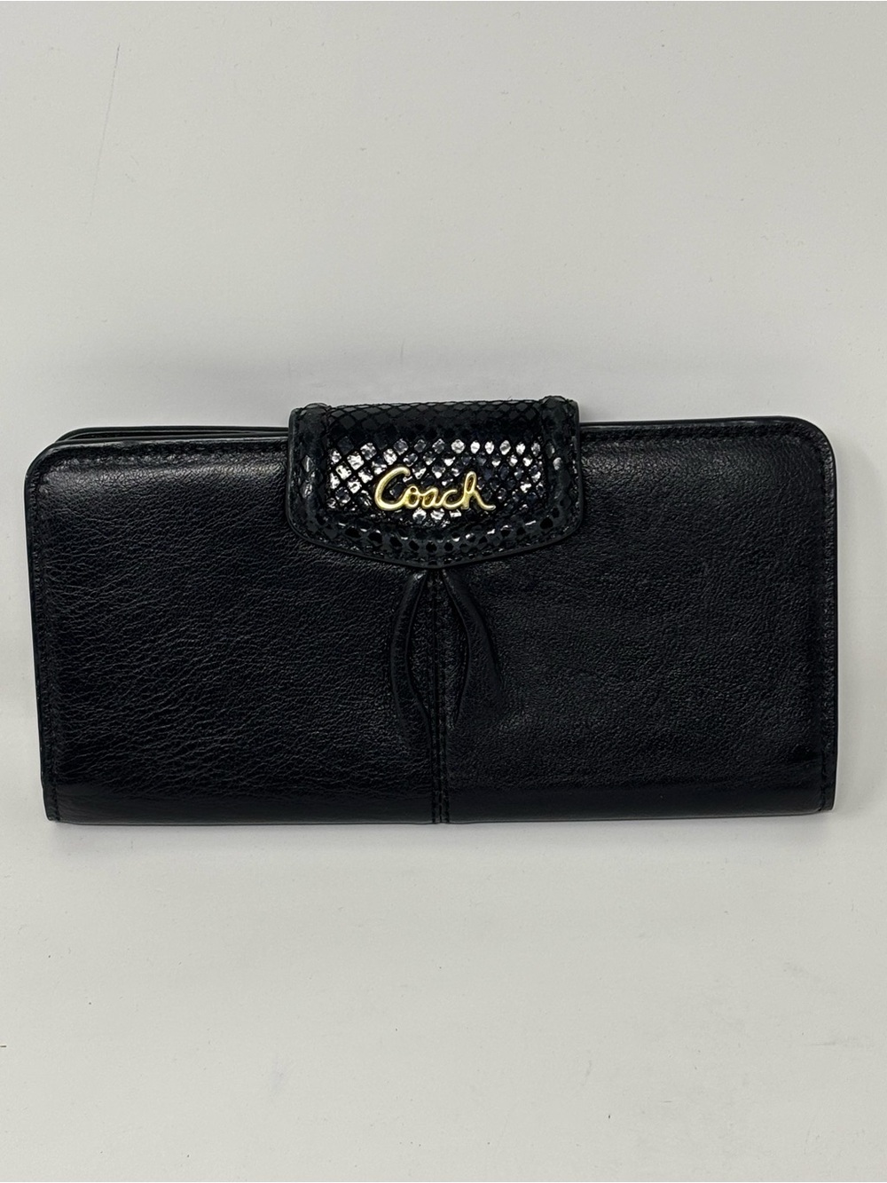 Coach Ashley Black Genuine Leather Wallet